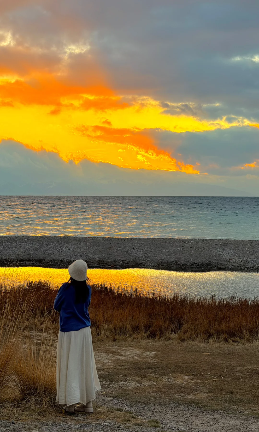 10.5实况，赛里木湖世纪日落杀疯了！！！！！！！！！