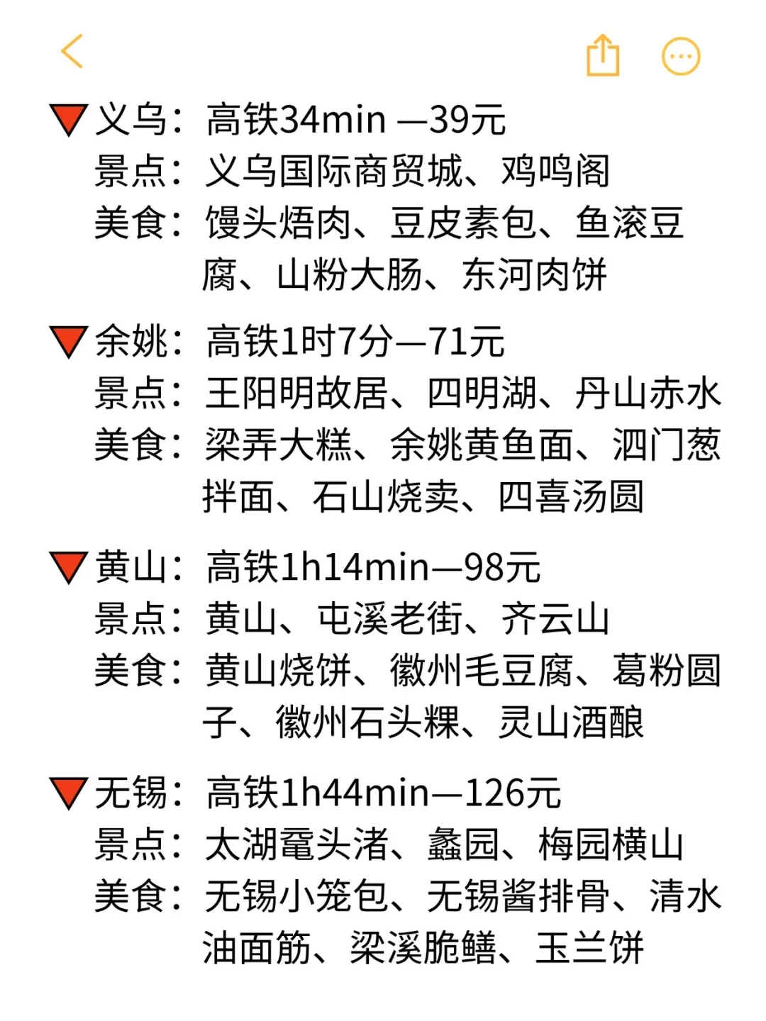 杭州出发2h可到达的35个旅游城市❗️❗️❗️