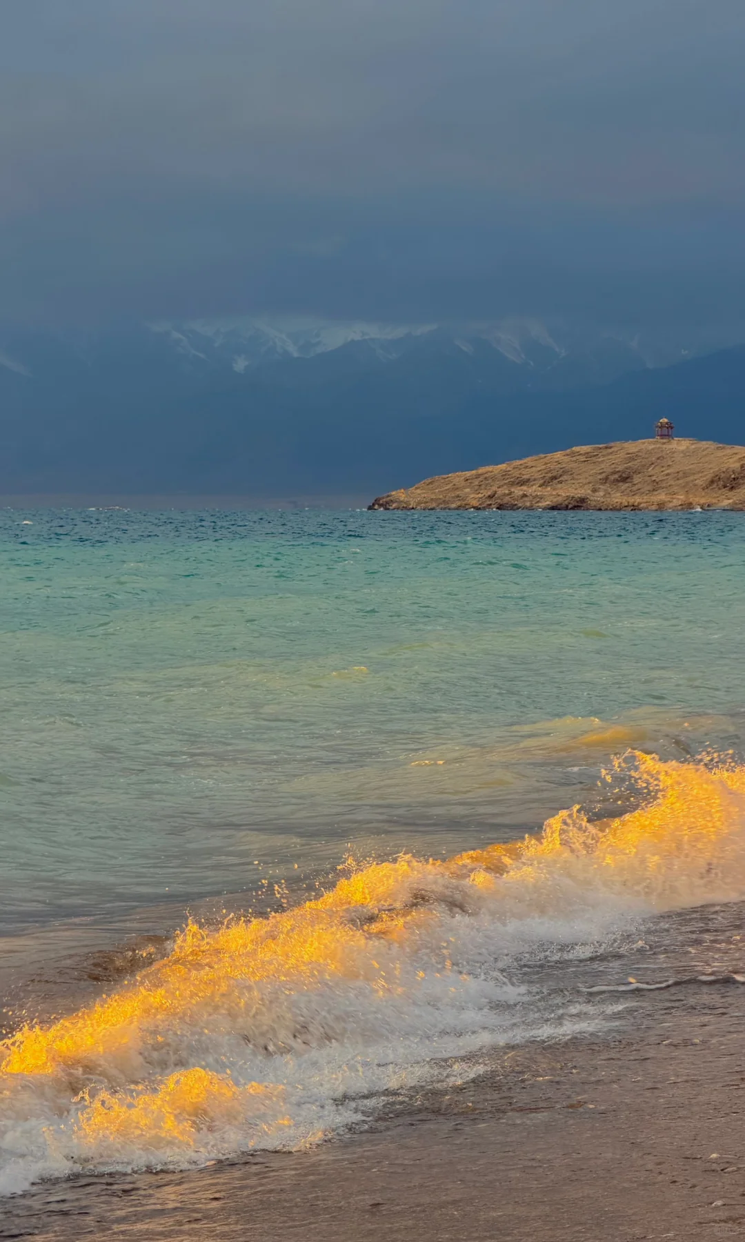 10.5实况，赛里木湖世纪日落杀疯了！！！！！！！！！