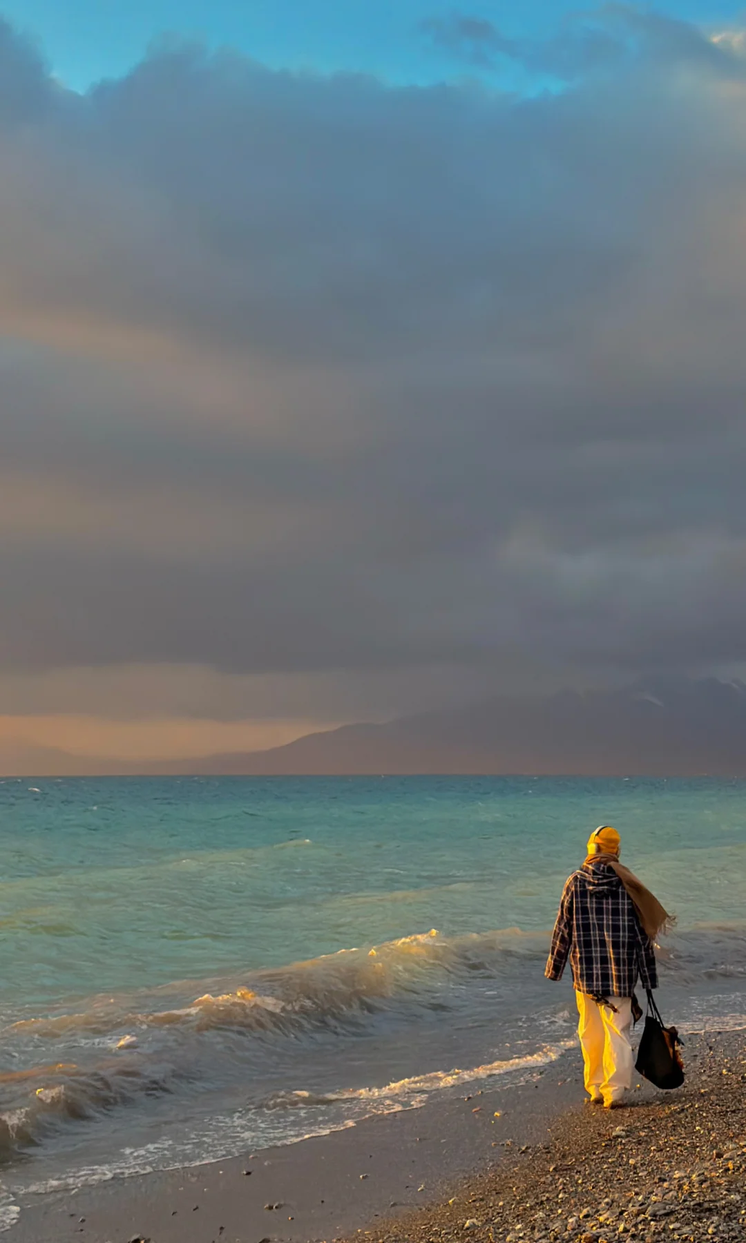 10.5实况，赛里木湖世纪日落杀疯了！！！！！！！！！