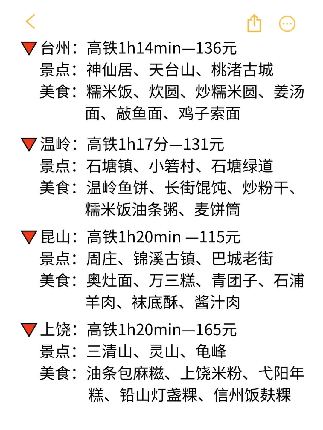 杭州出发2h可到达的35个旅游城市❗️❗️❗️