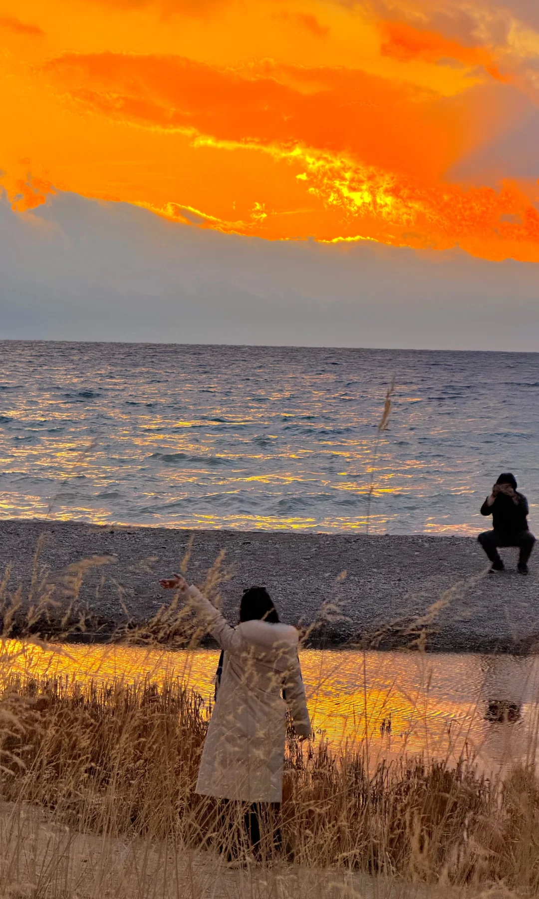 10.5实况，赛里木湖世纪日落杀疯了！！！！！！！！！