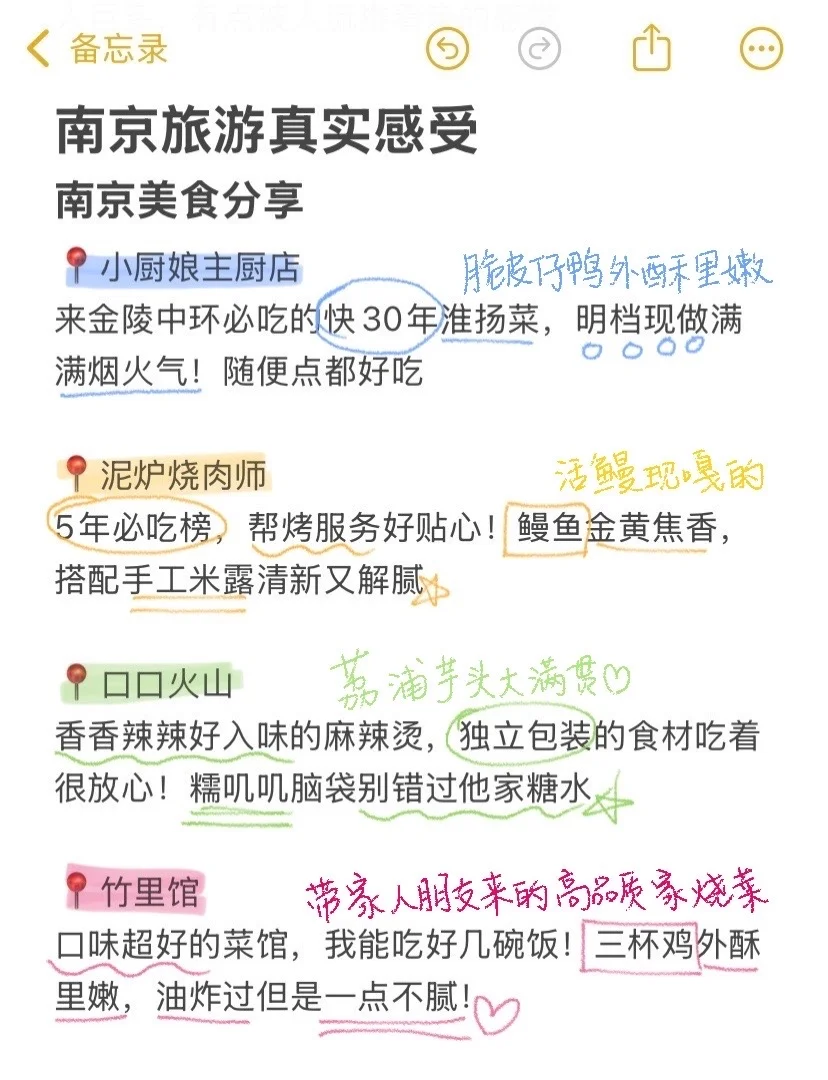 南京已回，景点打分（仅个人想法！！）