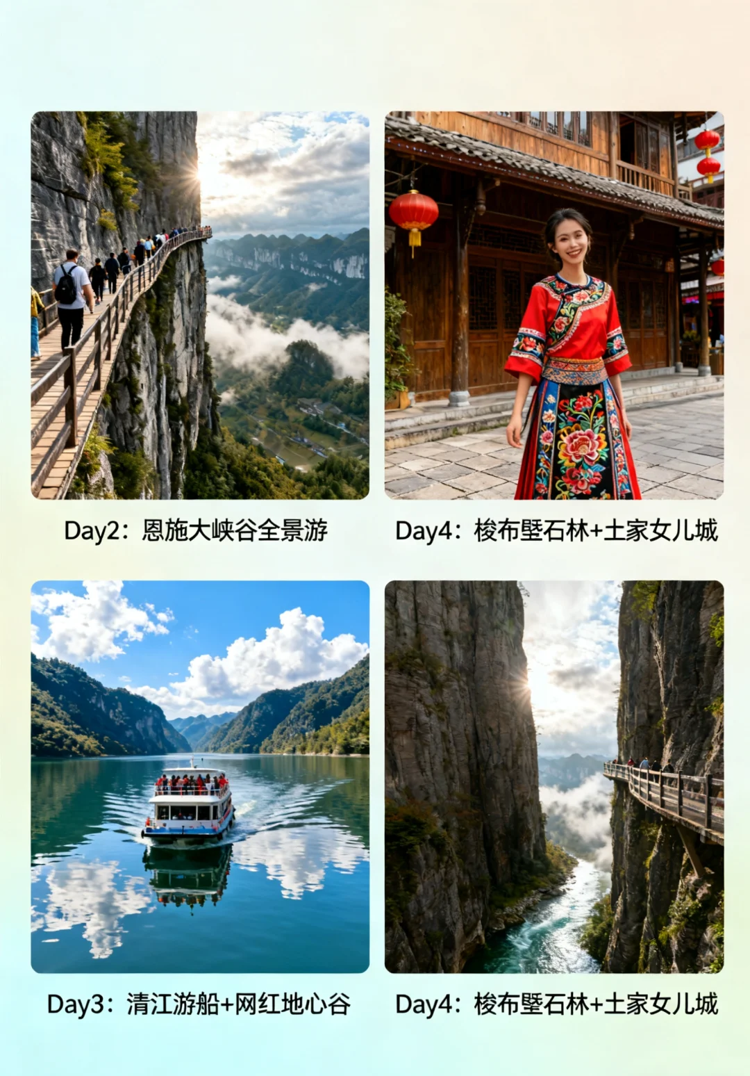 人均400💰5天4晚纯玩🔥恩施旅游攻略