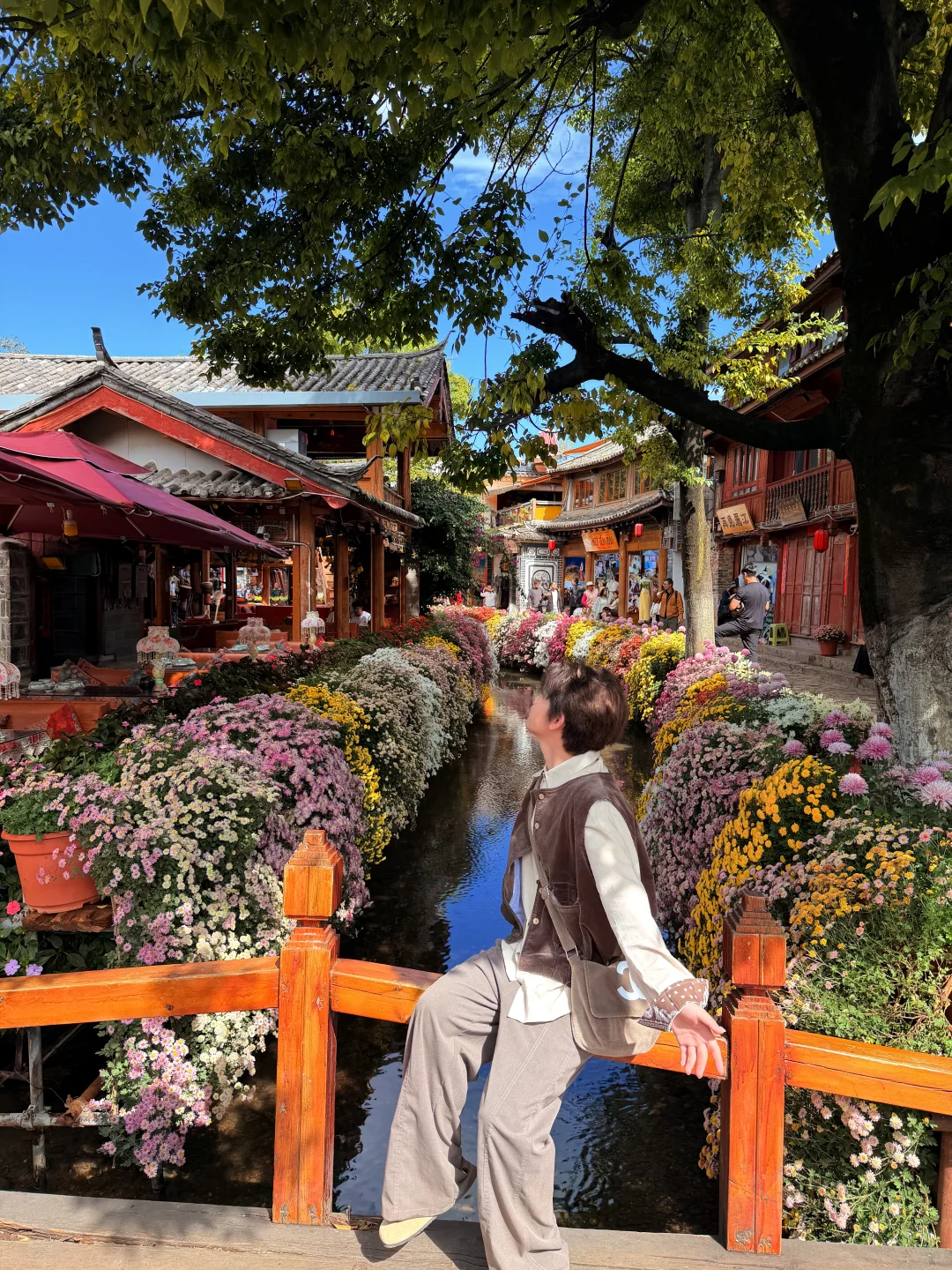 丽江10.17live实拍！！鲜花古城美疯！！！