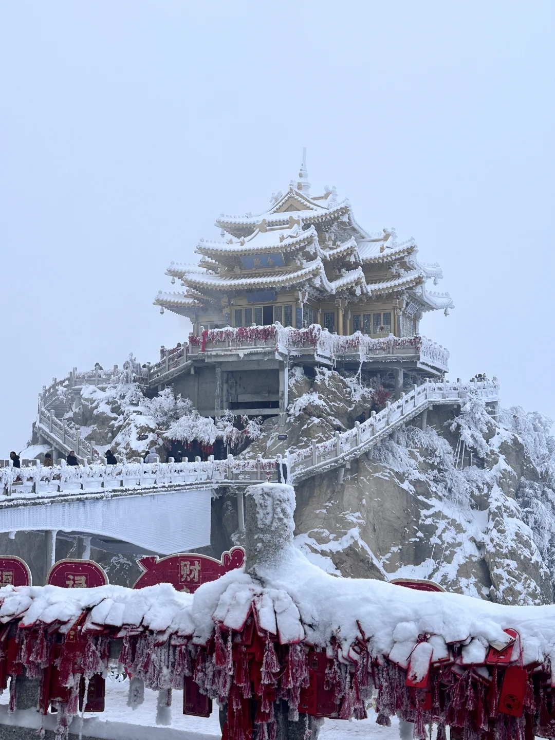 河南老君山！下雪啦！