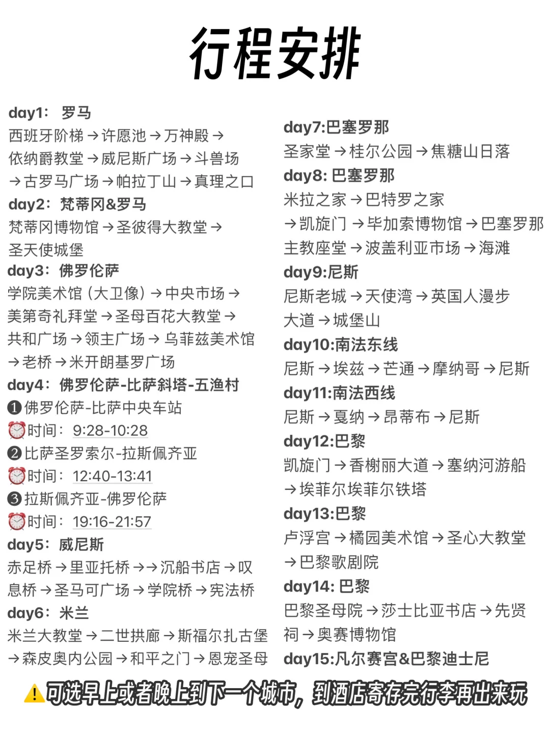 第一次去欧洲旅行，有这篇超全攻略就够了！