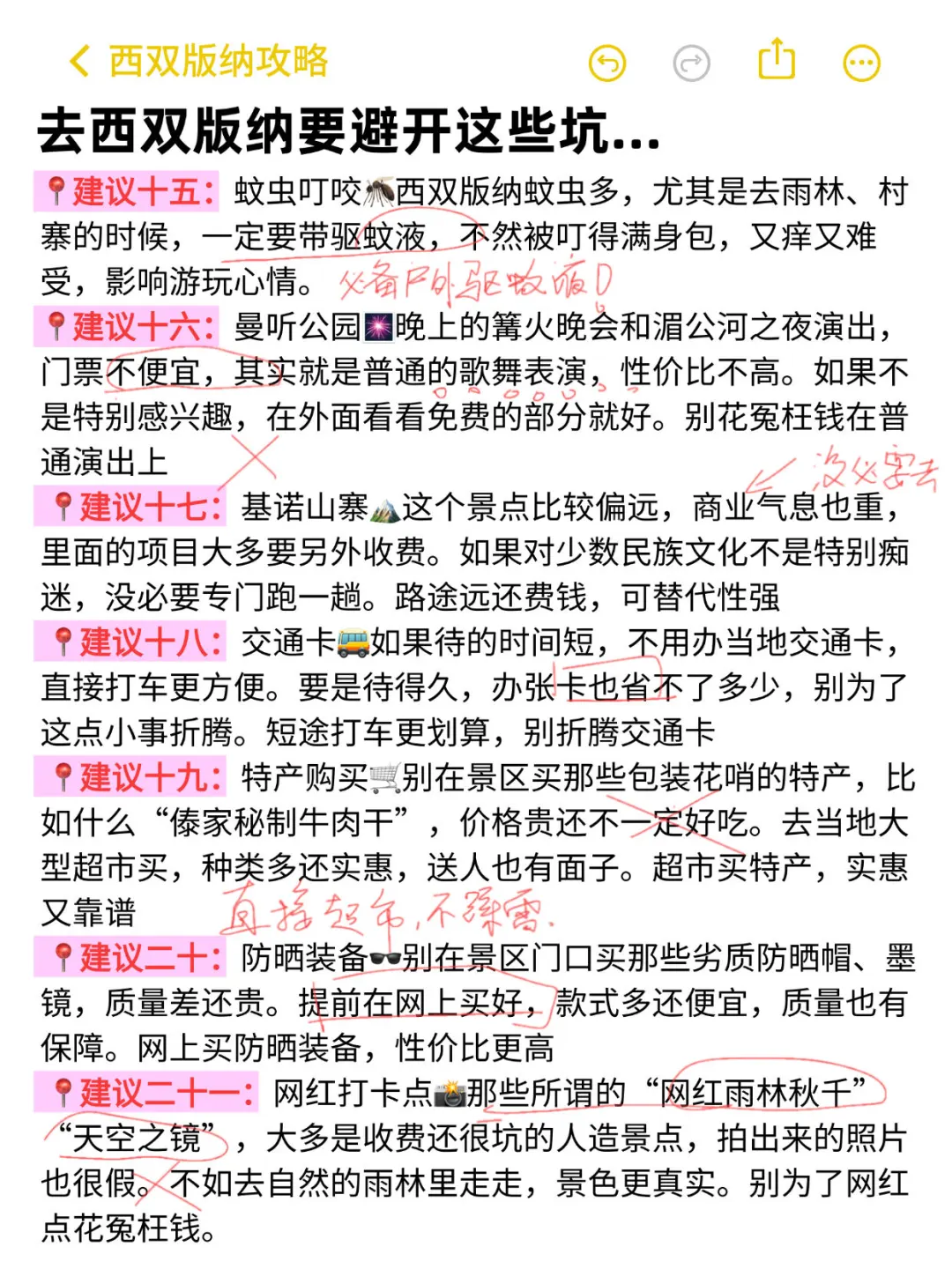 被自己熬夜做的西双版纳攻略满意得睡不着。。