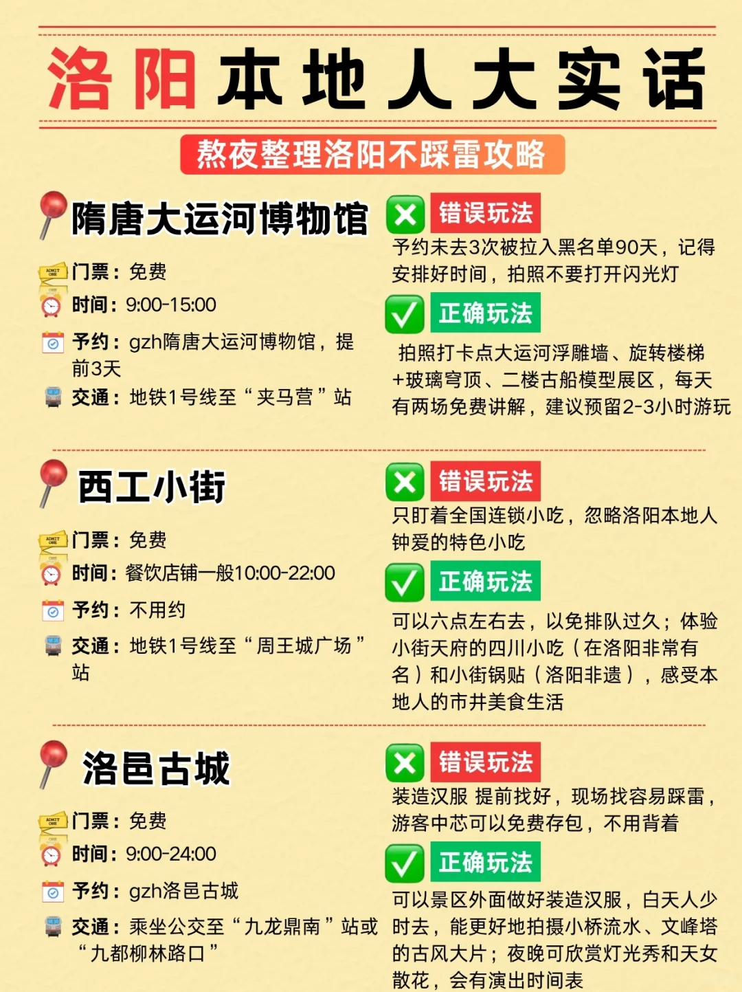 洛阳旅游本地人大实话❗️这么玩包不踩坑