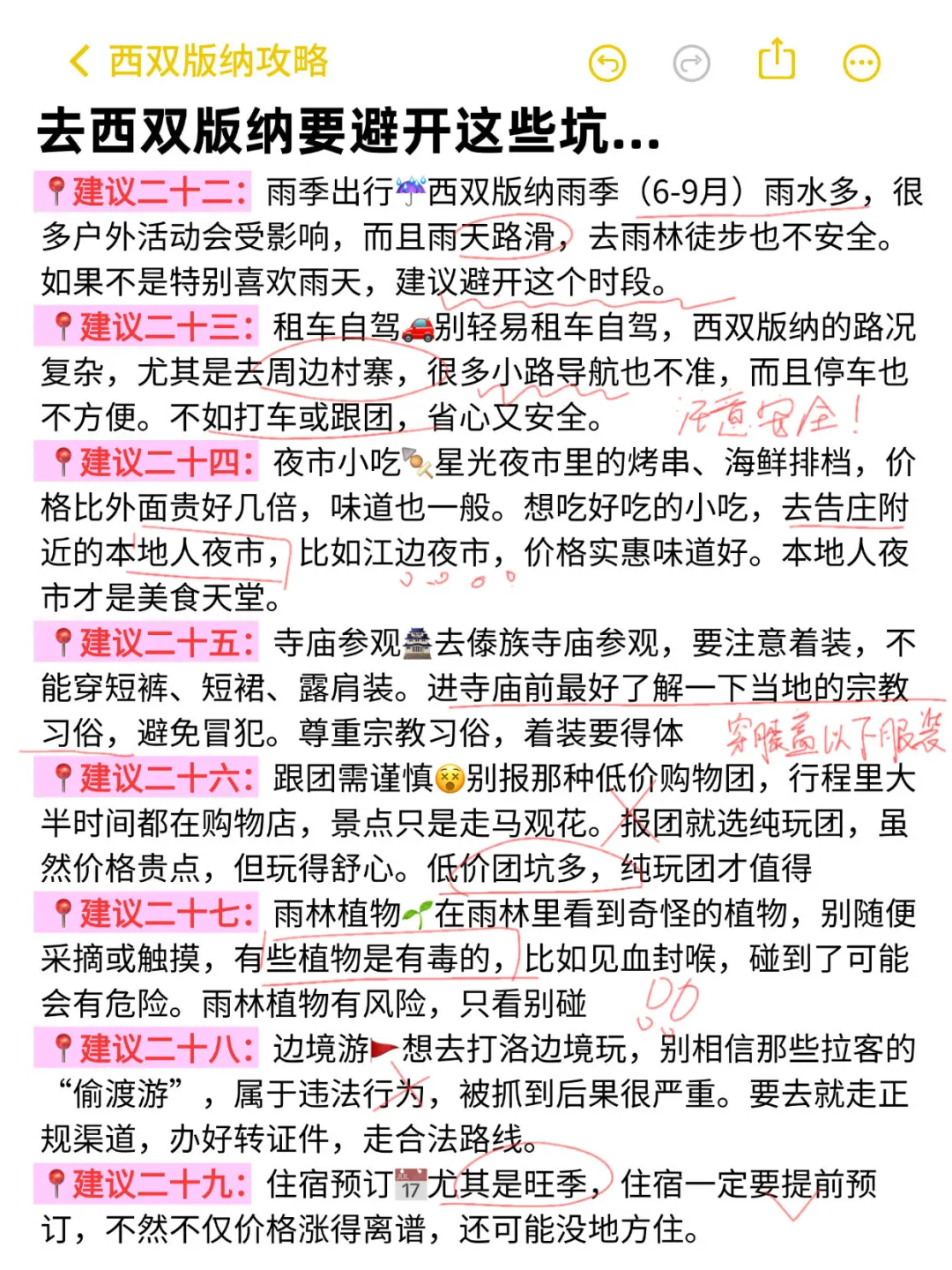 被自己熬夜做的西双版纳攻略满意得睡不着。。