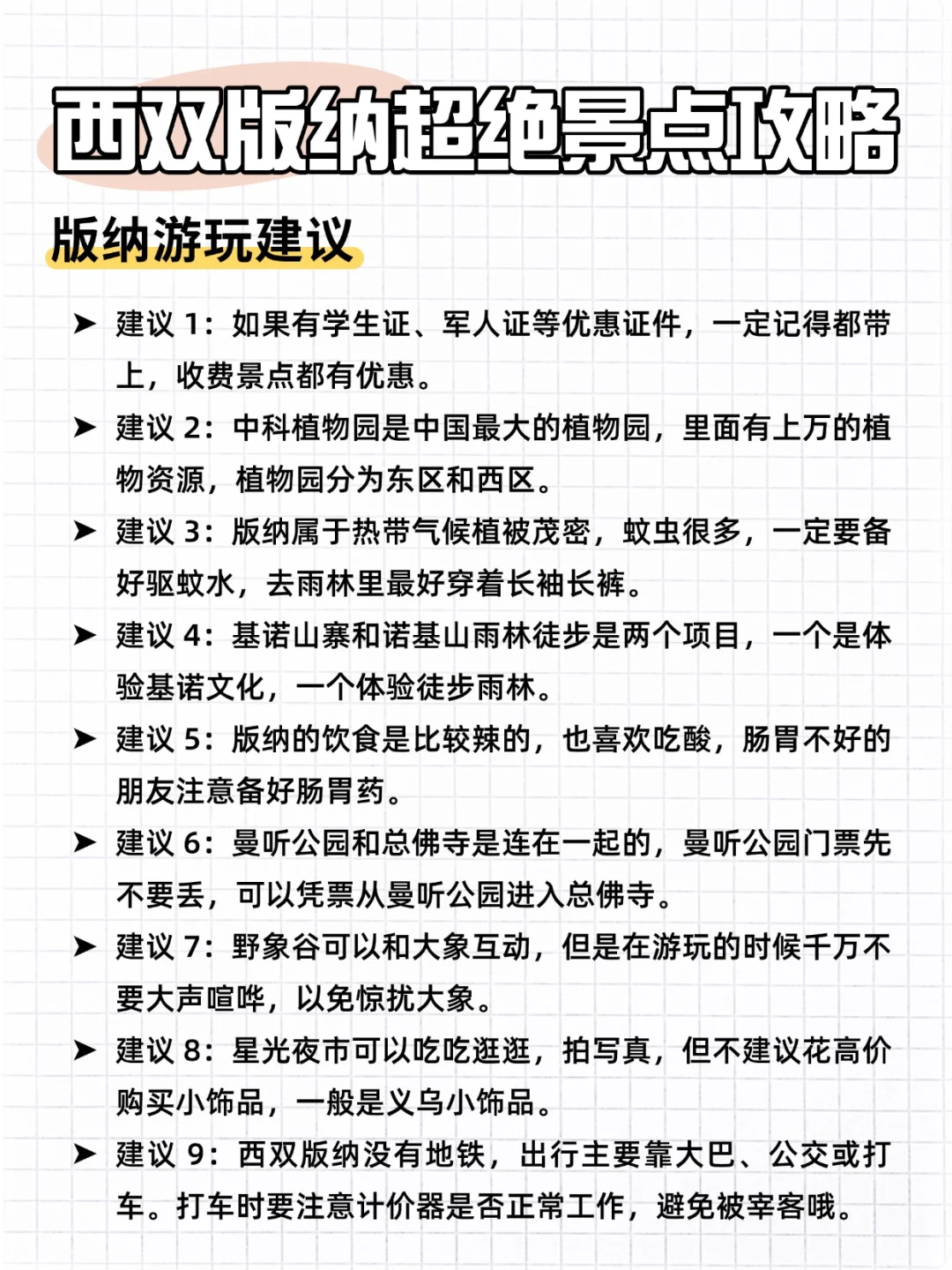 西双版纳旅游攻略‼️小白直接抄作业！