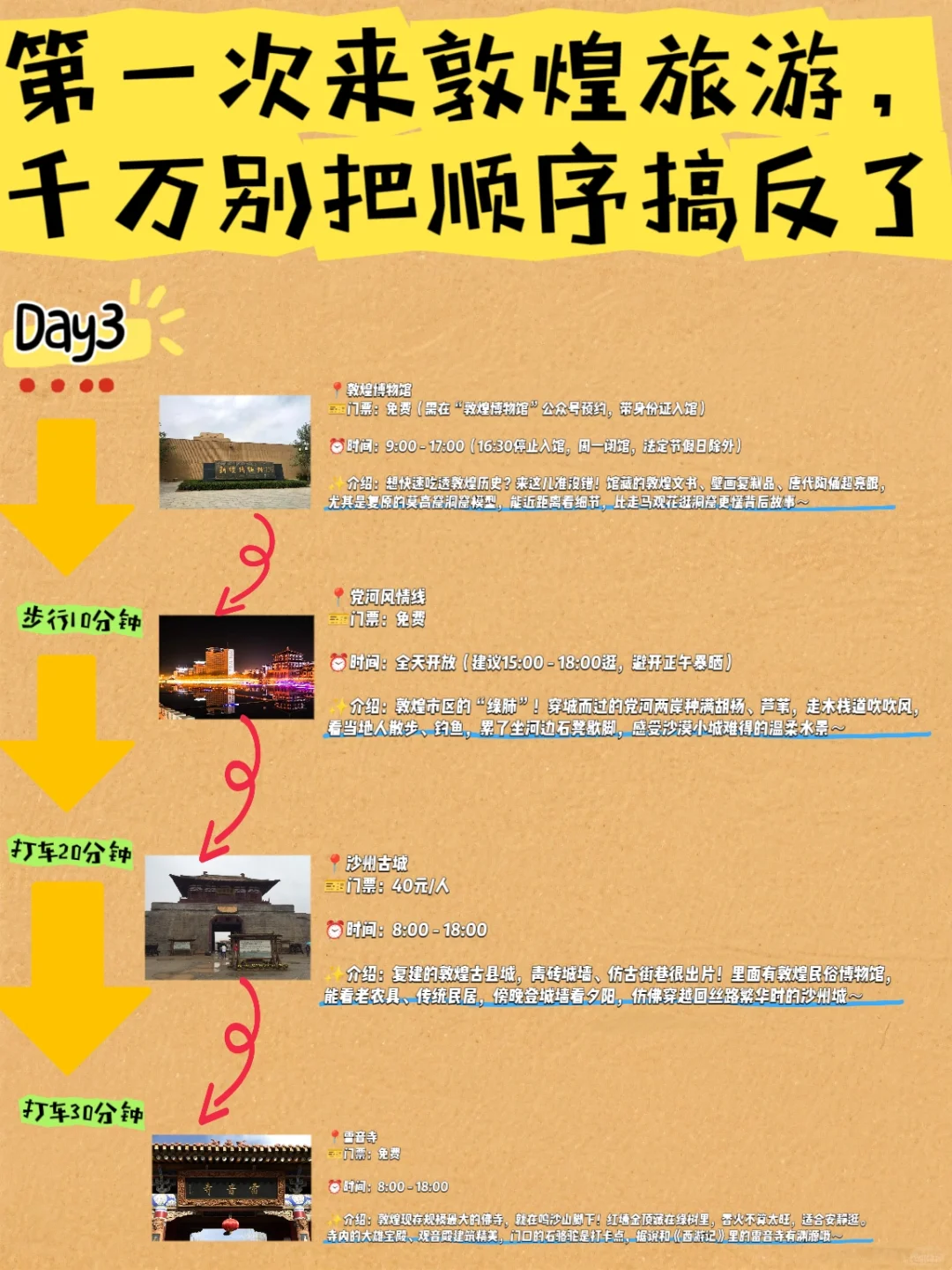 敦煌citywalk路线 | 3天2晚超全攻略来了✅