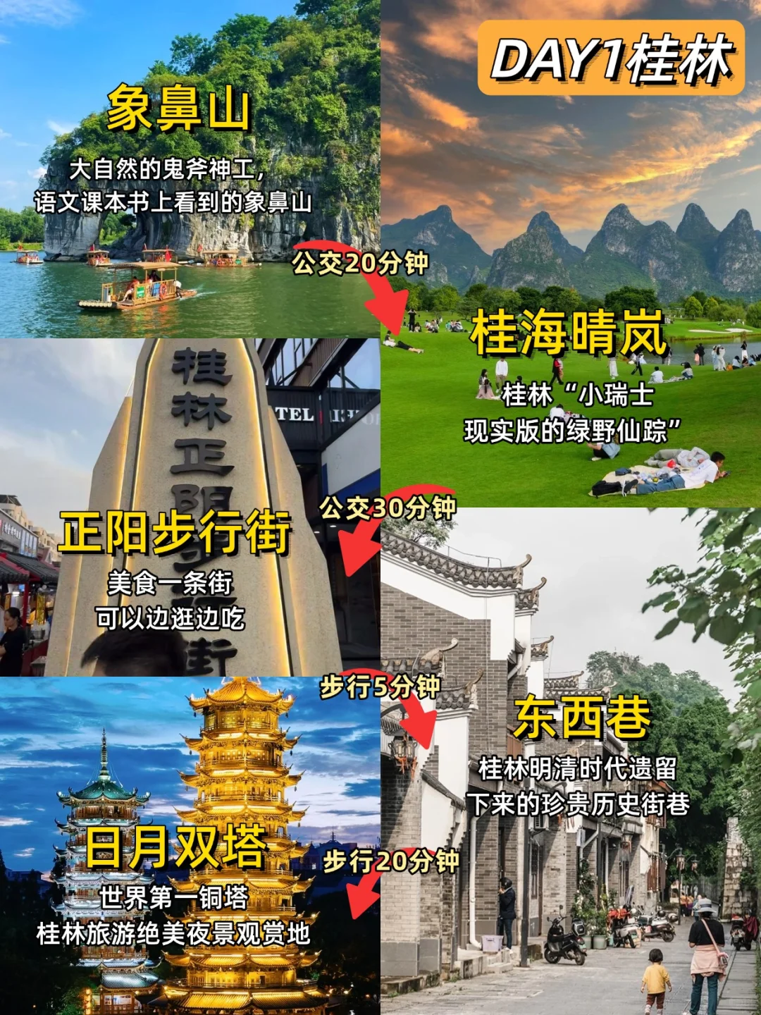 学生看！桂林穷游攻略，特种兵玩法❗