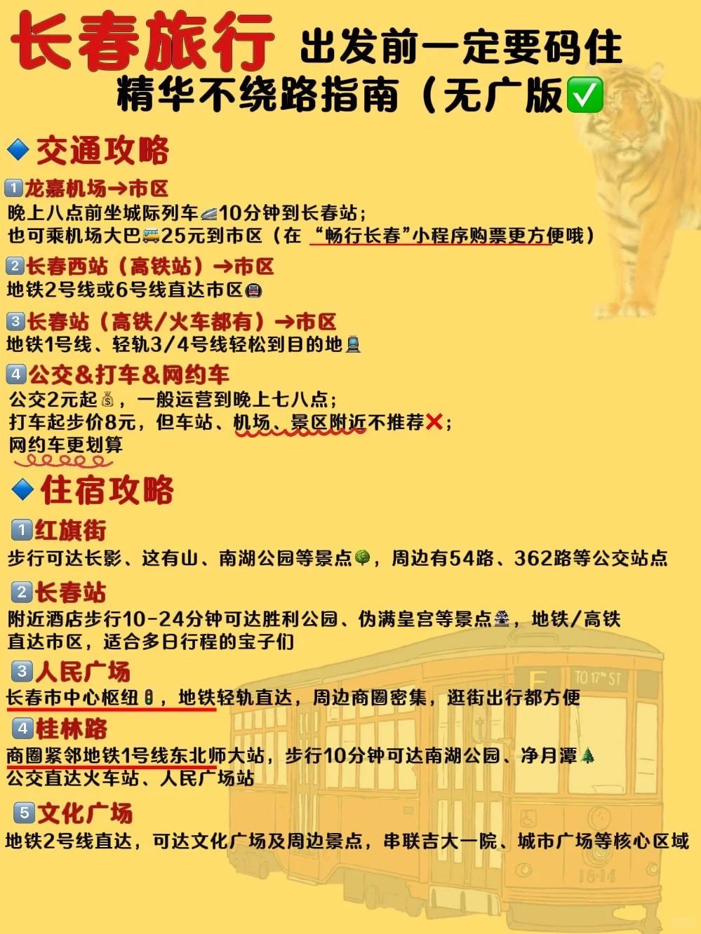 不做攻略🟰别来长春‼️超详（地图✅路线✅）