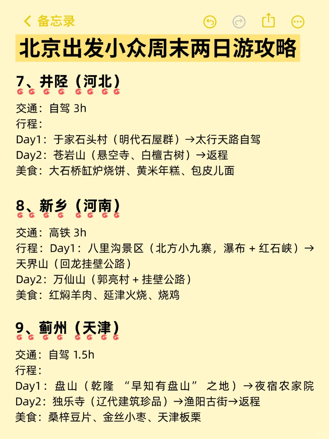 周末逃离北京｜小众城市两日游攻略🗺️