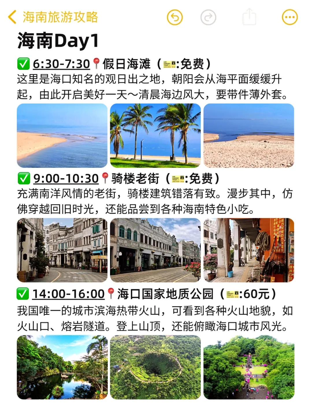 本j人对自己做的海南攻略很满意🥰