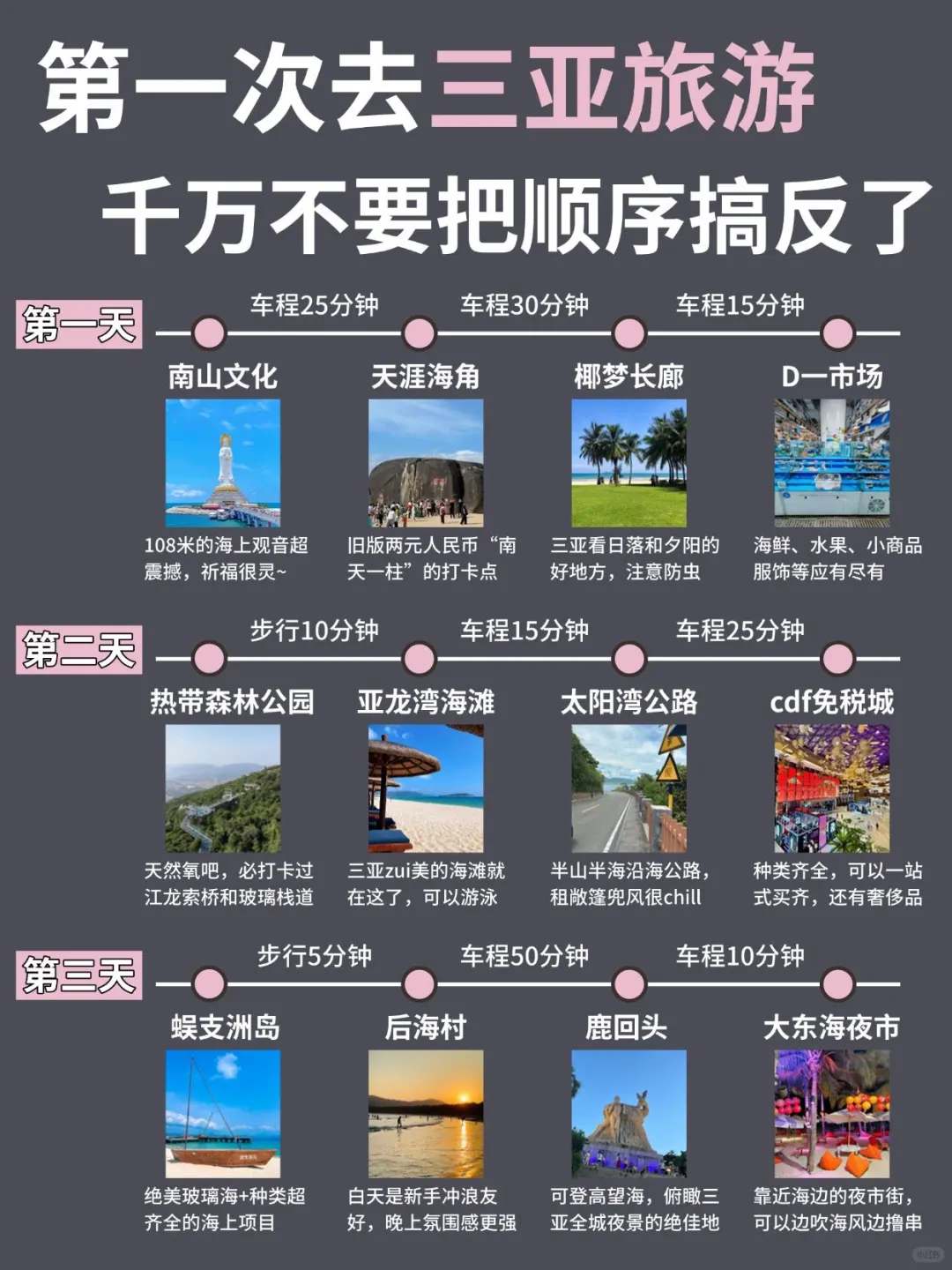 【 三亚 】3天2晚旅游攻略‼️轻松拿捏