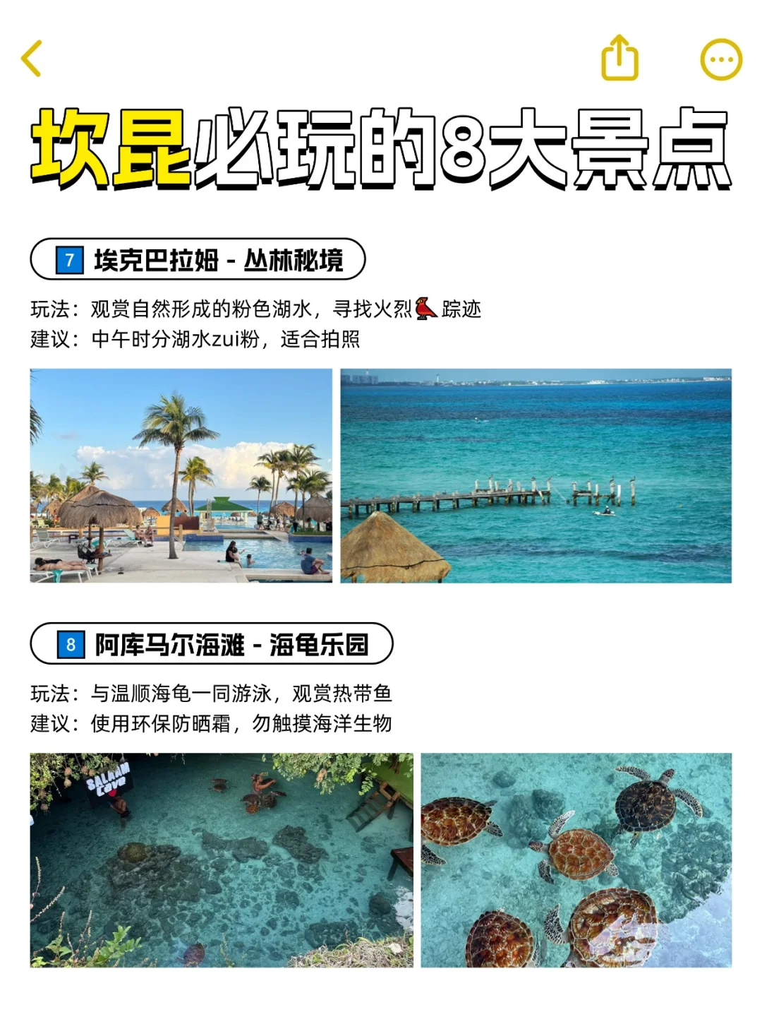 坎昆必玩八大景点💙蓝色仙境+玛雅秘境