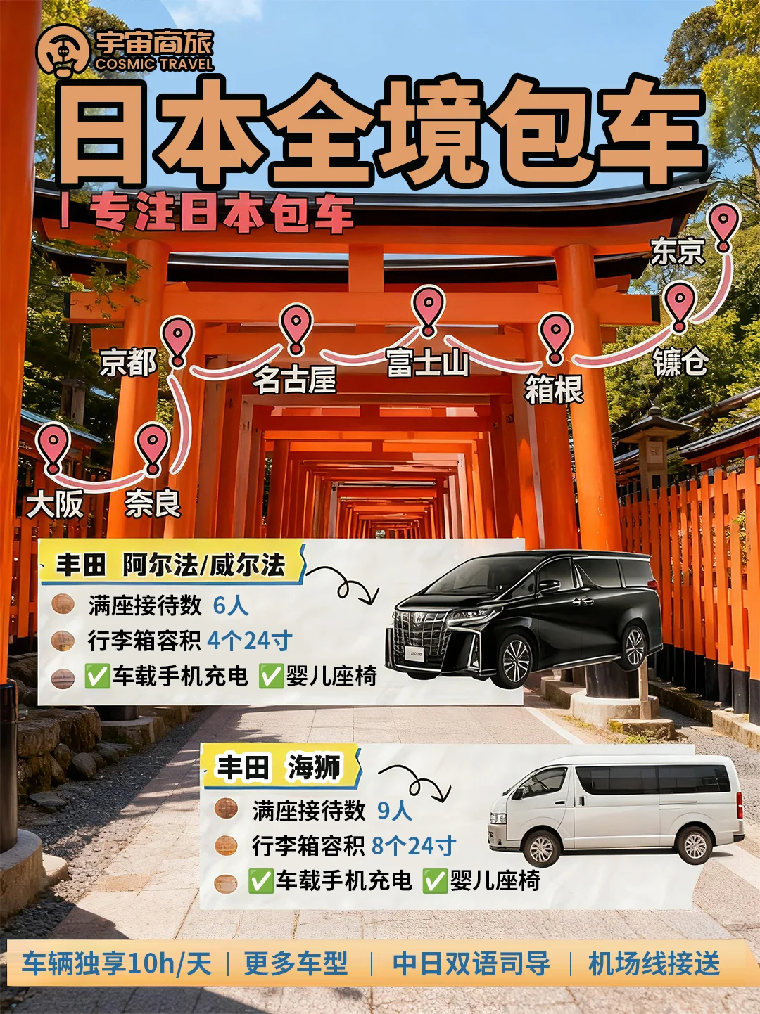 日本全境包车攻略｜这才是日本旅行天花板