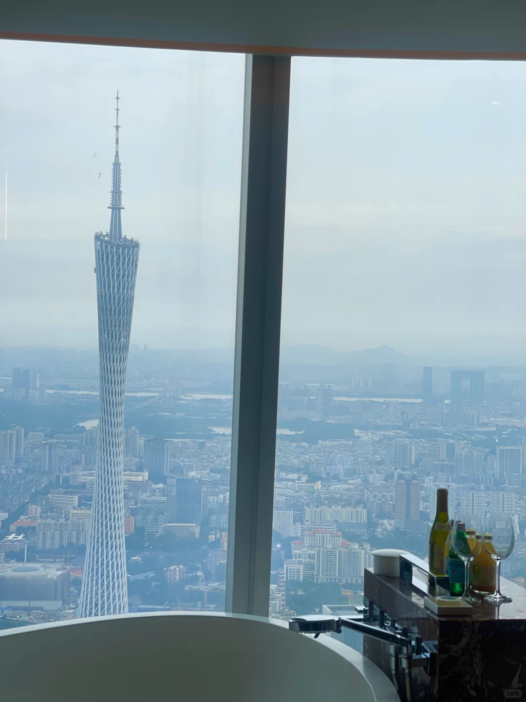 是广州塔前的玫瑰花💐啊！