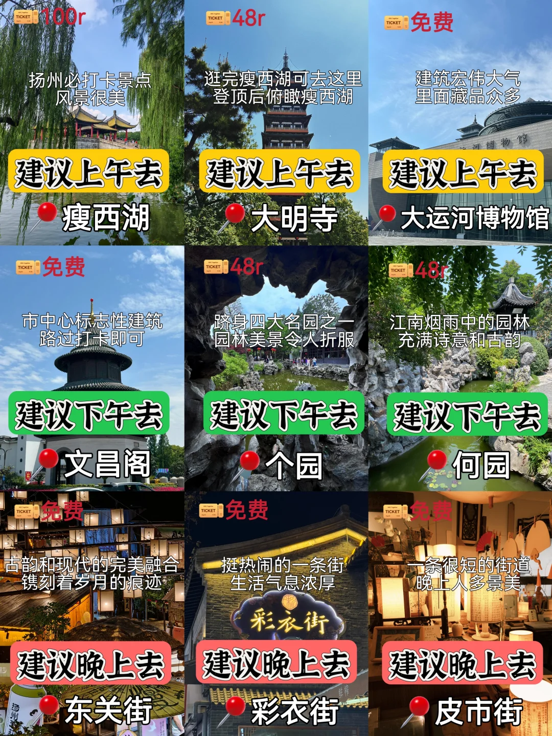 扬州📍两天一夜｜懒人版逛吃攻略，超详细