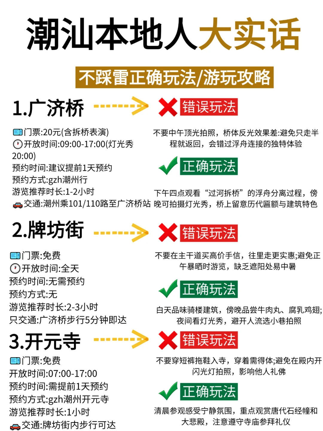 潮汕景点不踩雷玩法，保姆级攻略快码住！