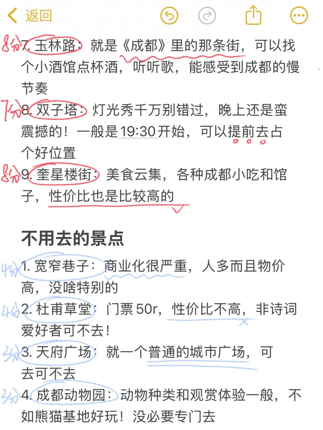 成都旅游真实感受(仅个人意见)