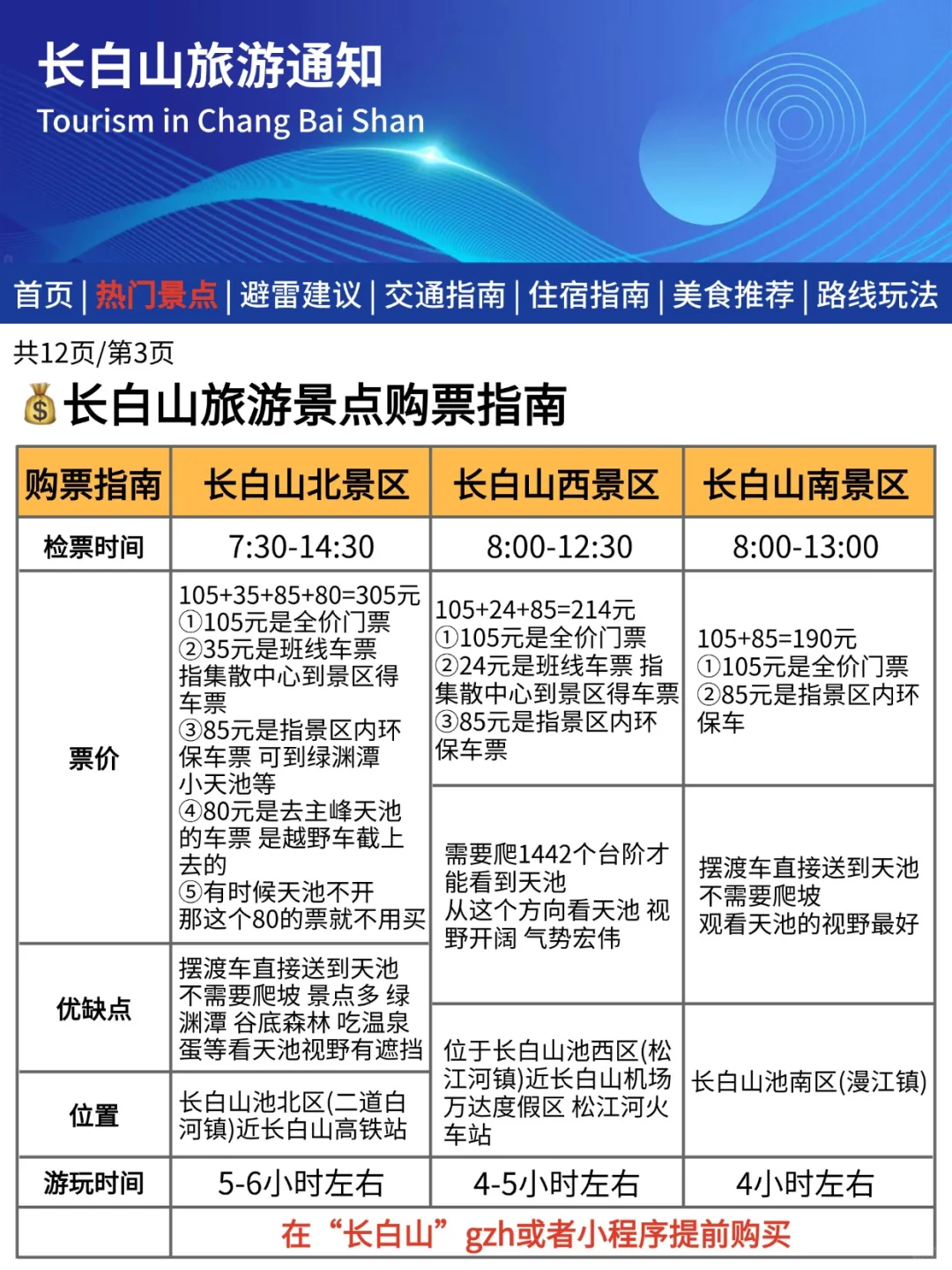 长白山刚发布的旅游通知📢幸好提前看到了