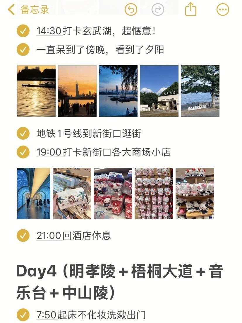 J人对自己做的南京攻略满意的睡不着…🥹