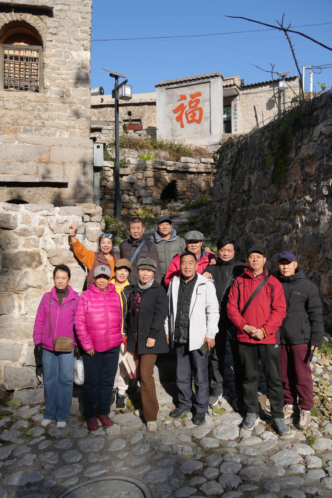 太行天路赏秋，和伙计们的金色合影