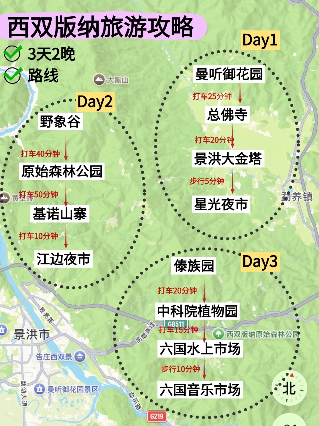 西双版纳3天2晚保姆级攻略❗️❗️看这一篇就够