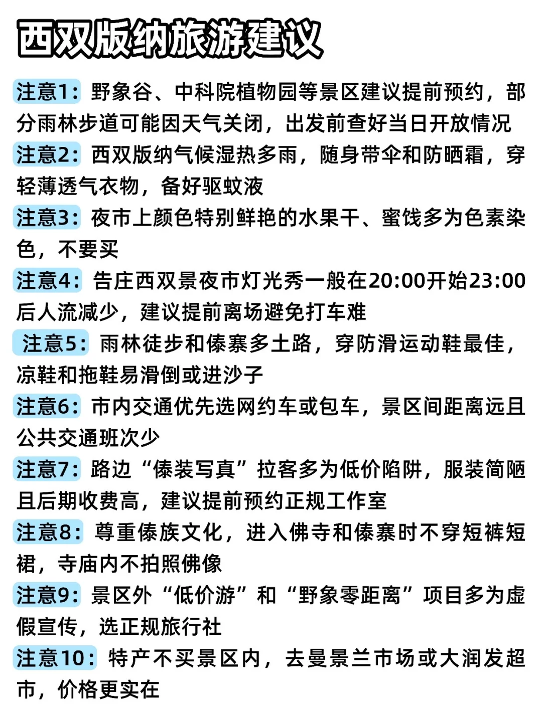 西双版纳3天2晚保姆级攻略❗️❗️看这一篇就够