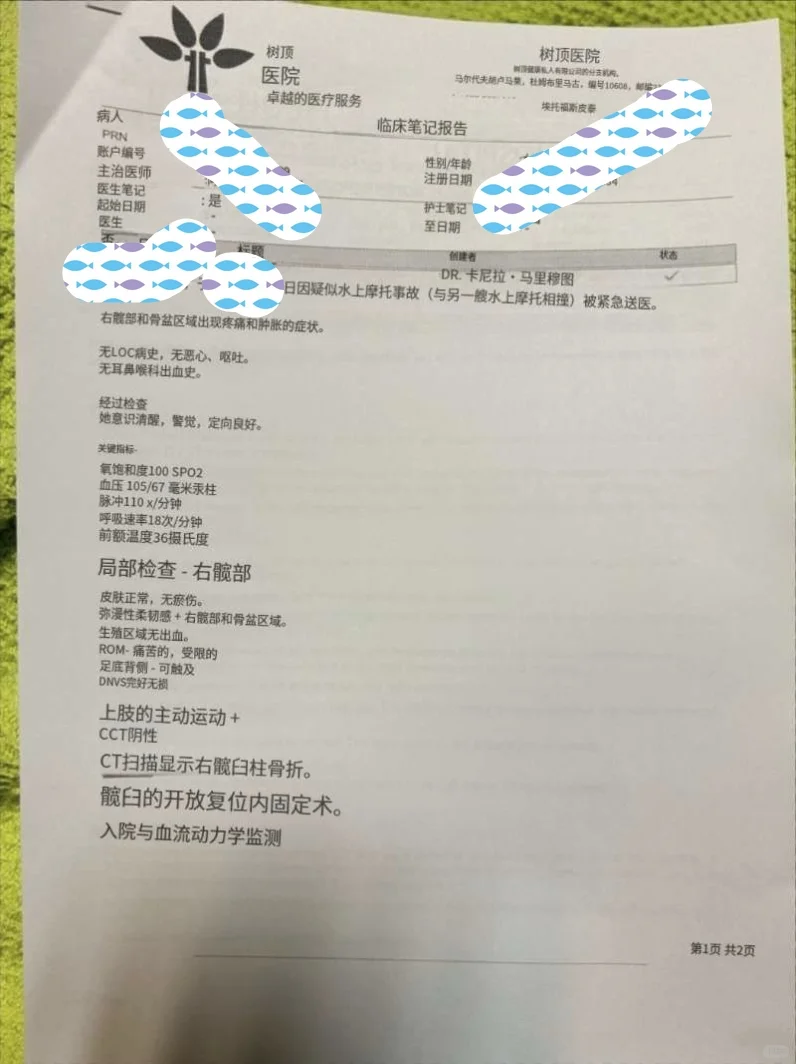 国外受伤，真崩溃😭