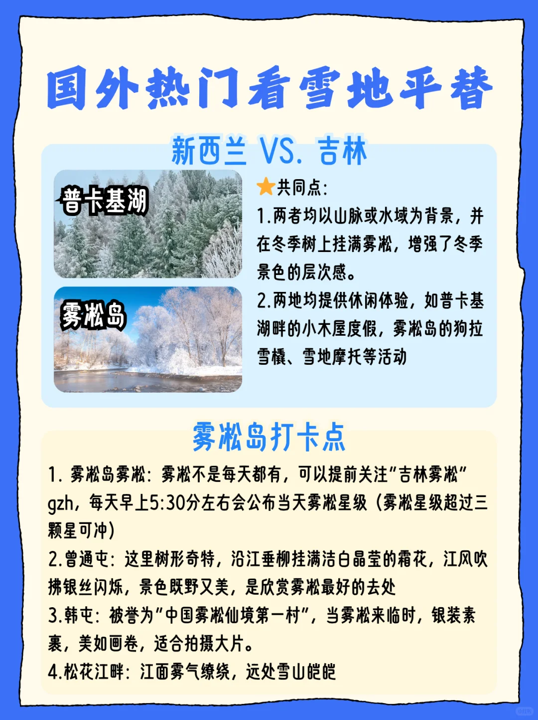 别去国外看雪景啦!这6️⃣个赏雪地更美
