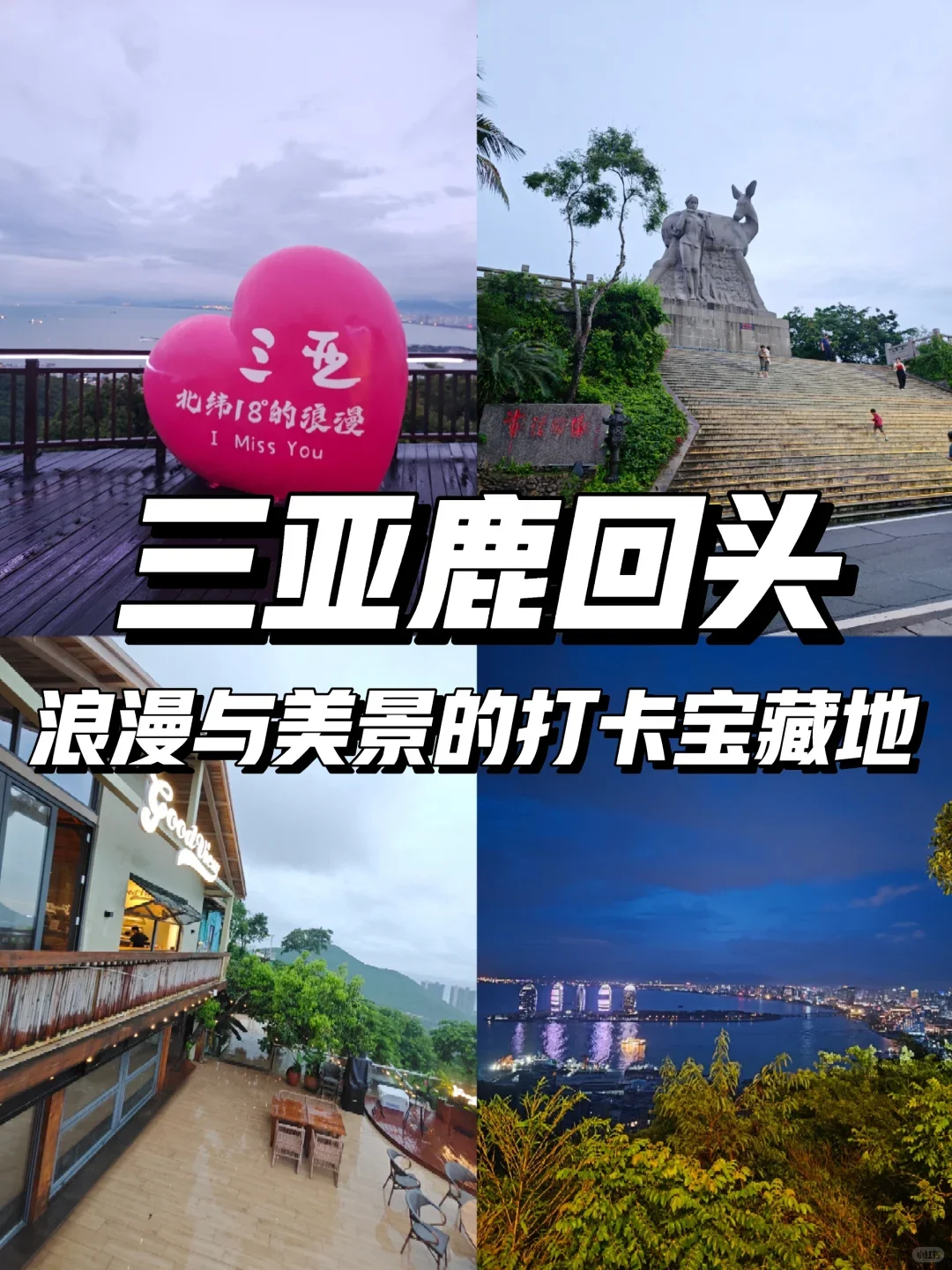 🌴海南三亚超美的鹿回头景点
