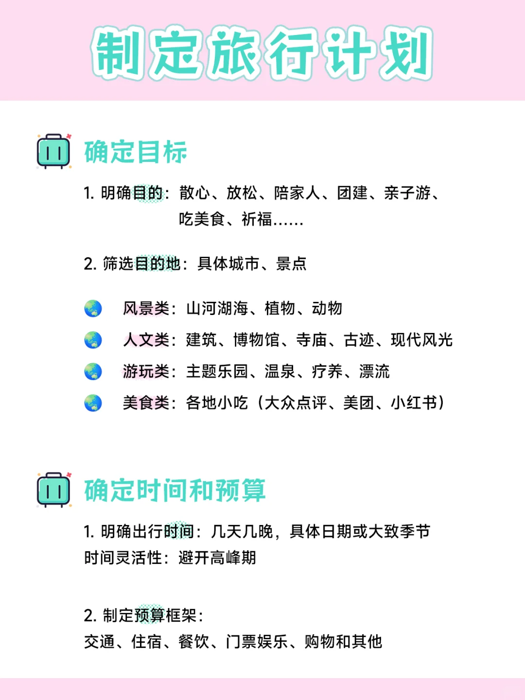 旅行规划怎么做+旅行必带物品清单🚩