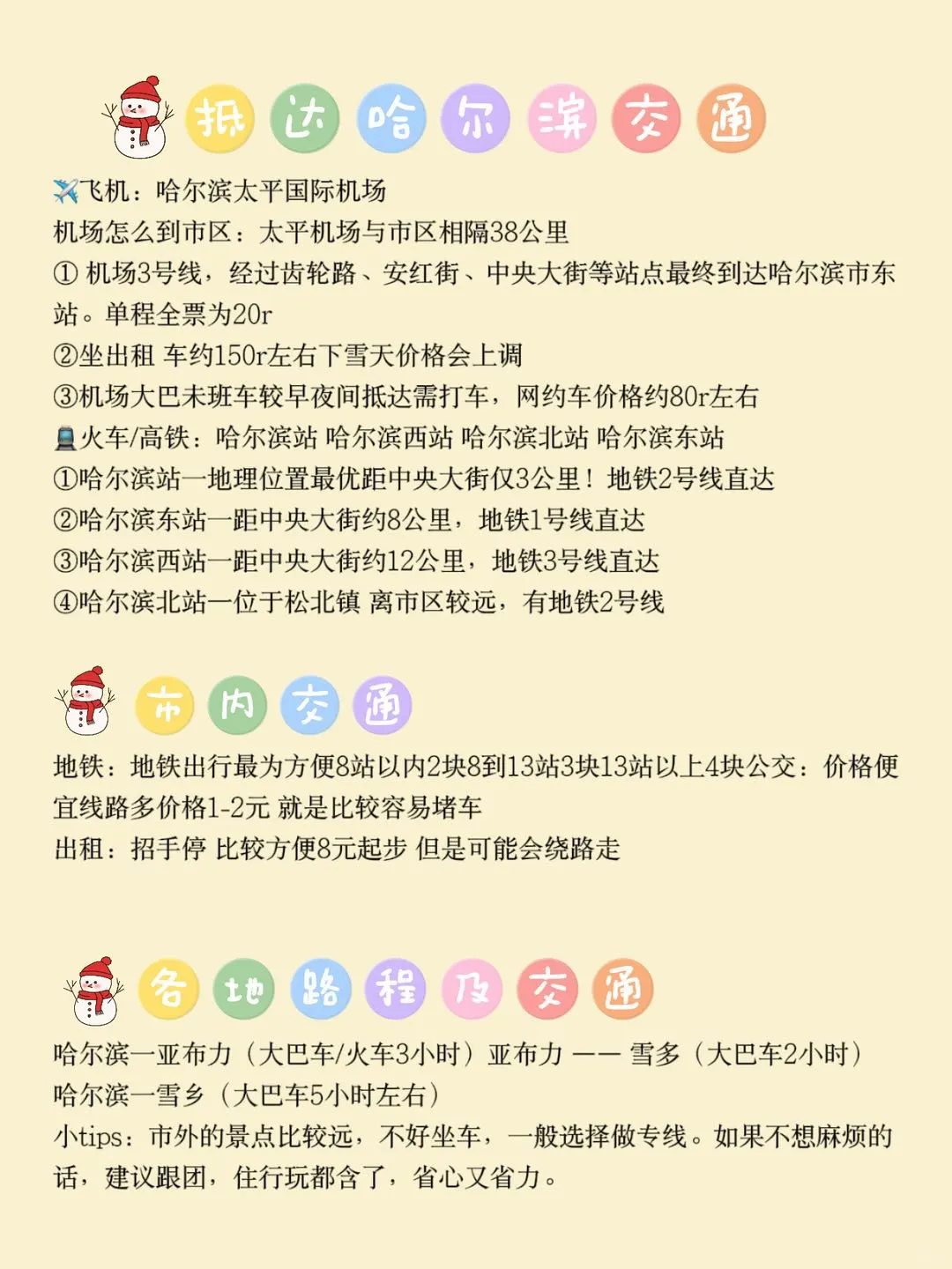 避雷省钱版💰哈尔滨旅游攻略冬天照着玩
