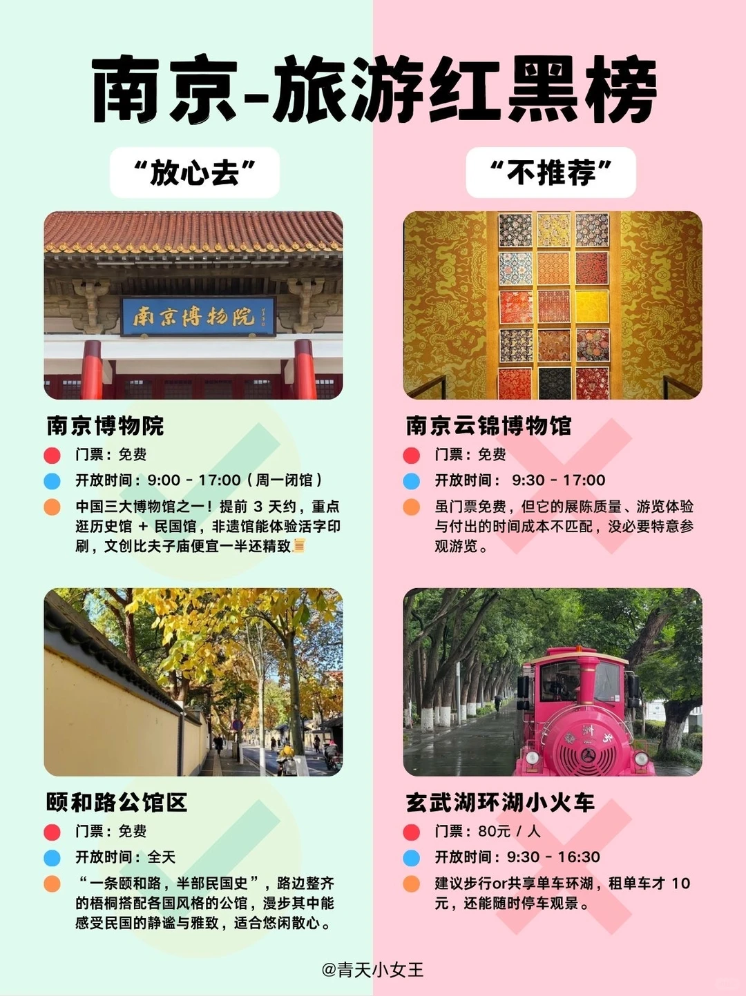 🏯南京3天2晚攻略｜必玩清单+避坑指南