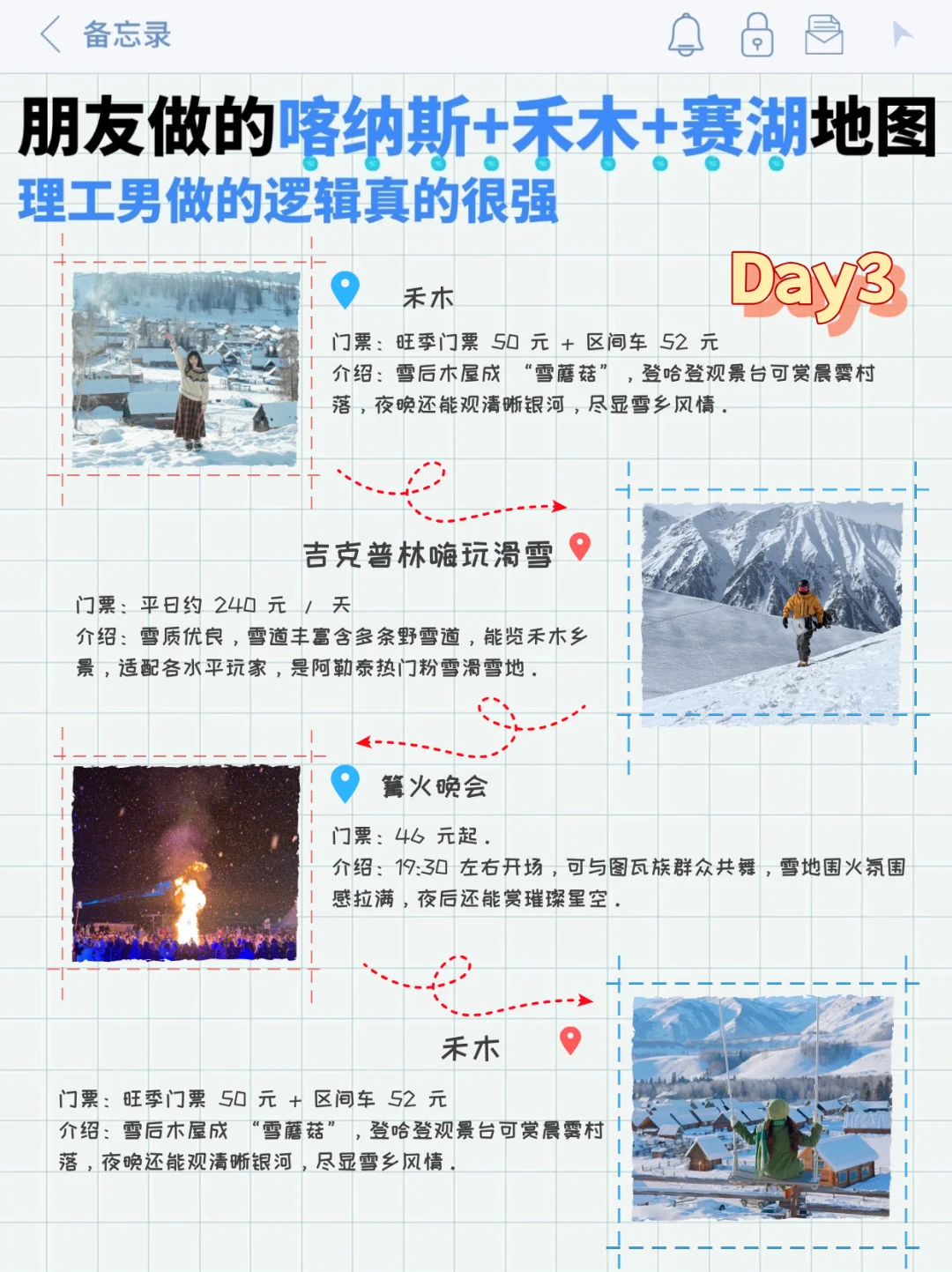 理工男做新疆旅游地图太强❄️照着玩不迷路