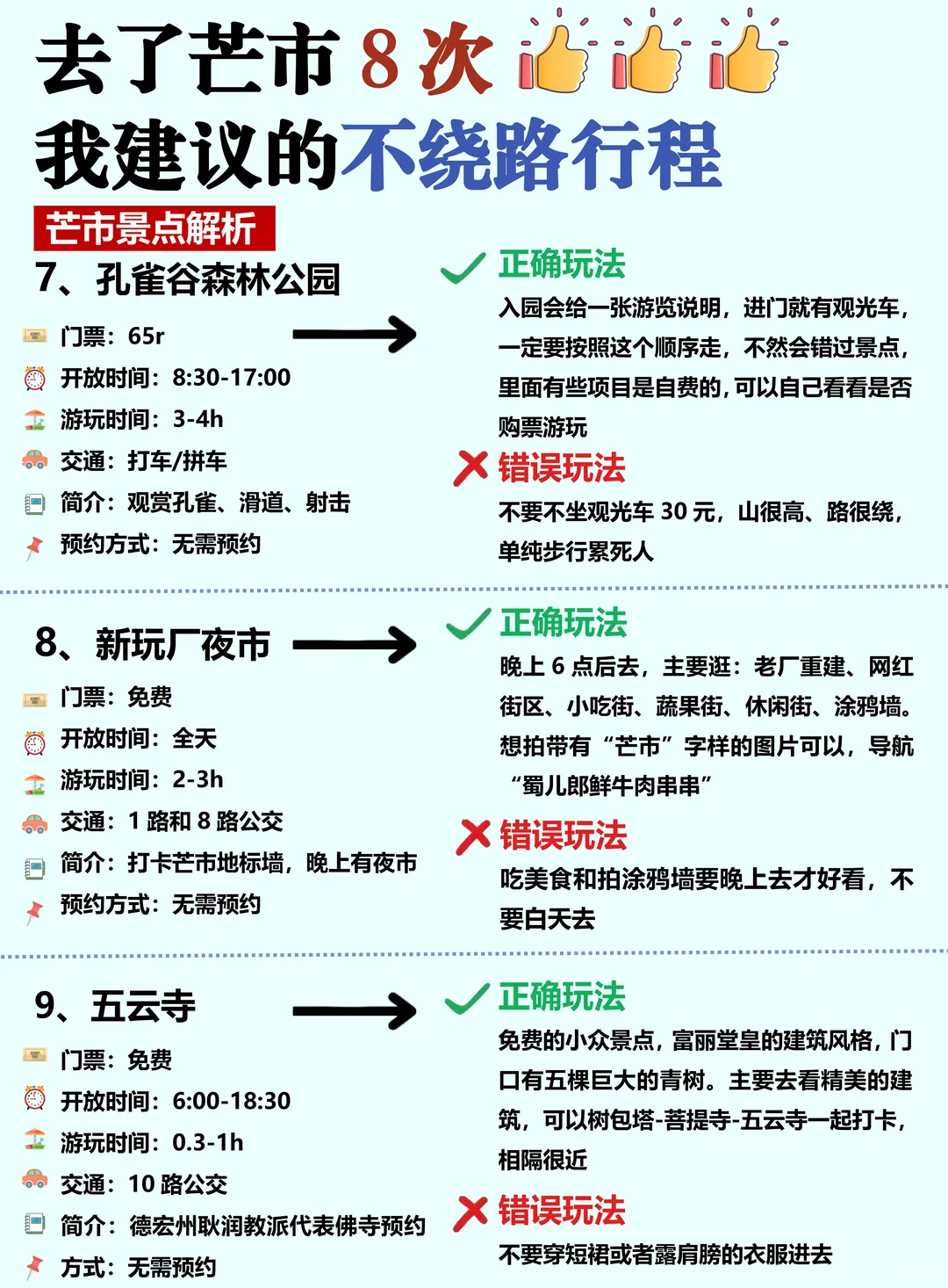 哇塞！被男友做的芒市旅游攻略震撼到了！