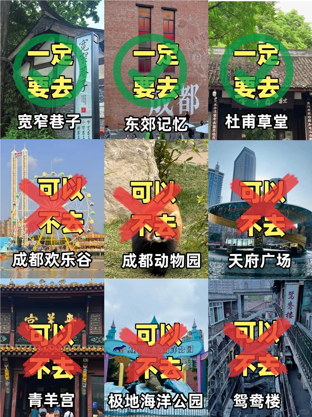 成都旅游超全热门景点指南！！附美食✅