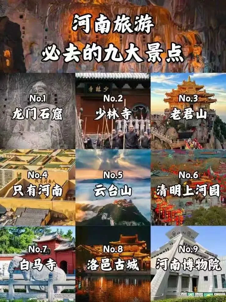 来河南必去的九大景点，你去过几个？
