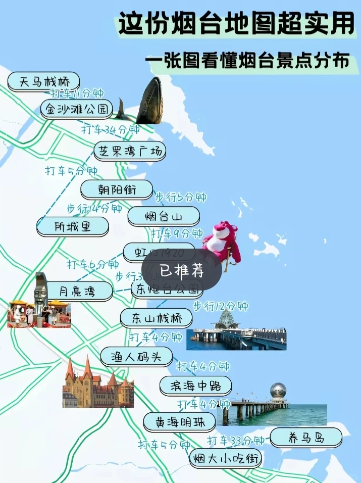 烟台旅游路线来喽