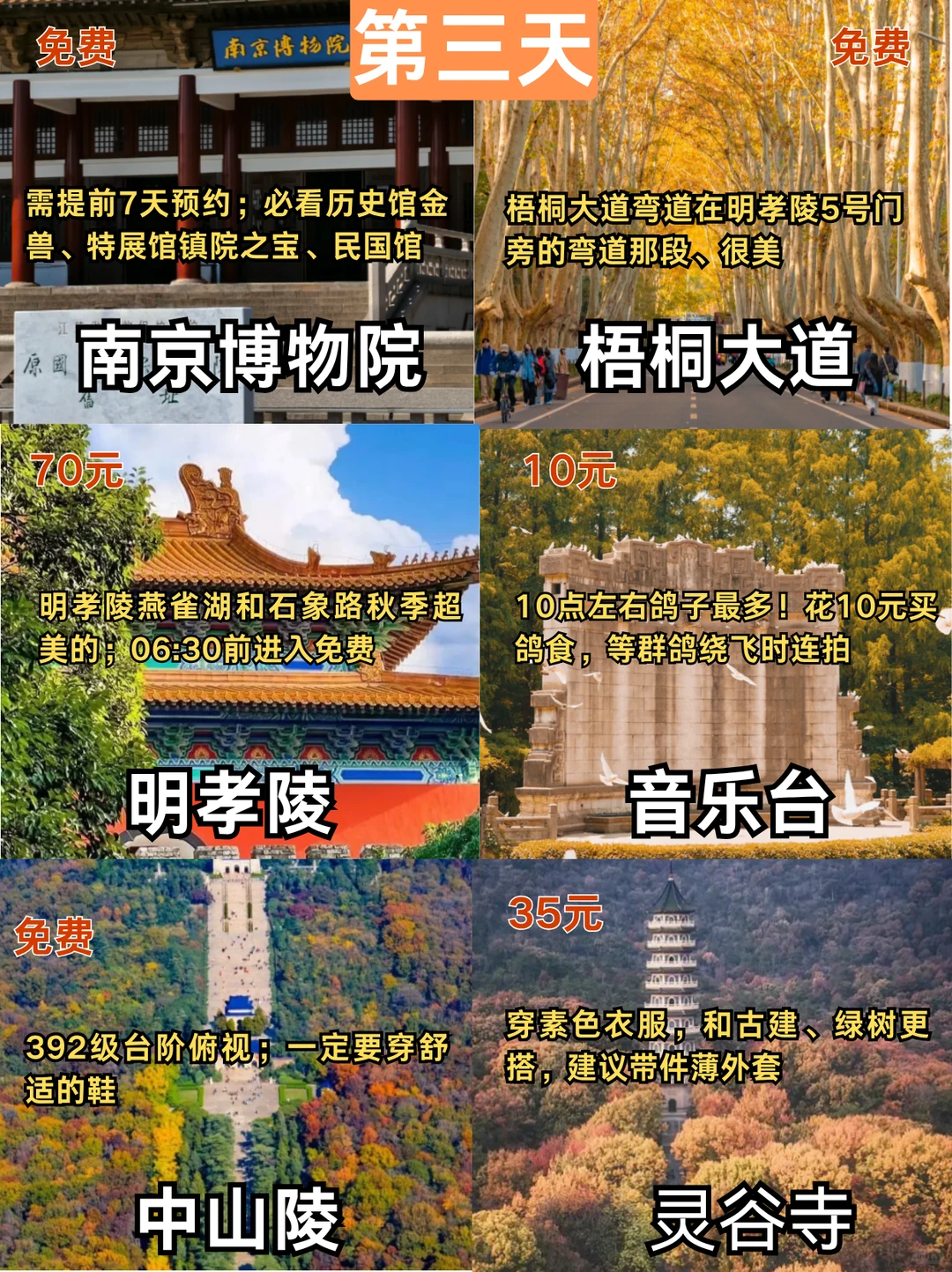 南京三日游旅游地图-懒人版