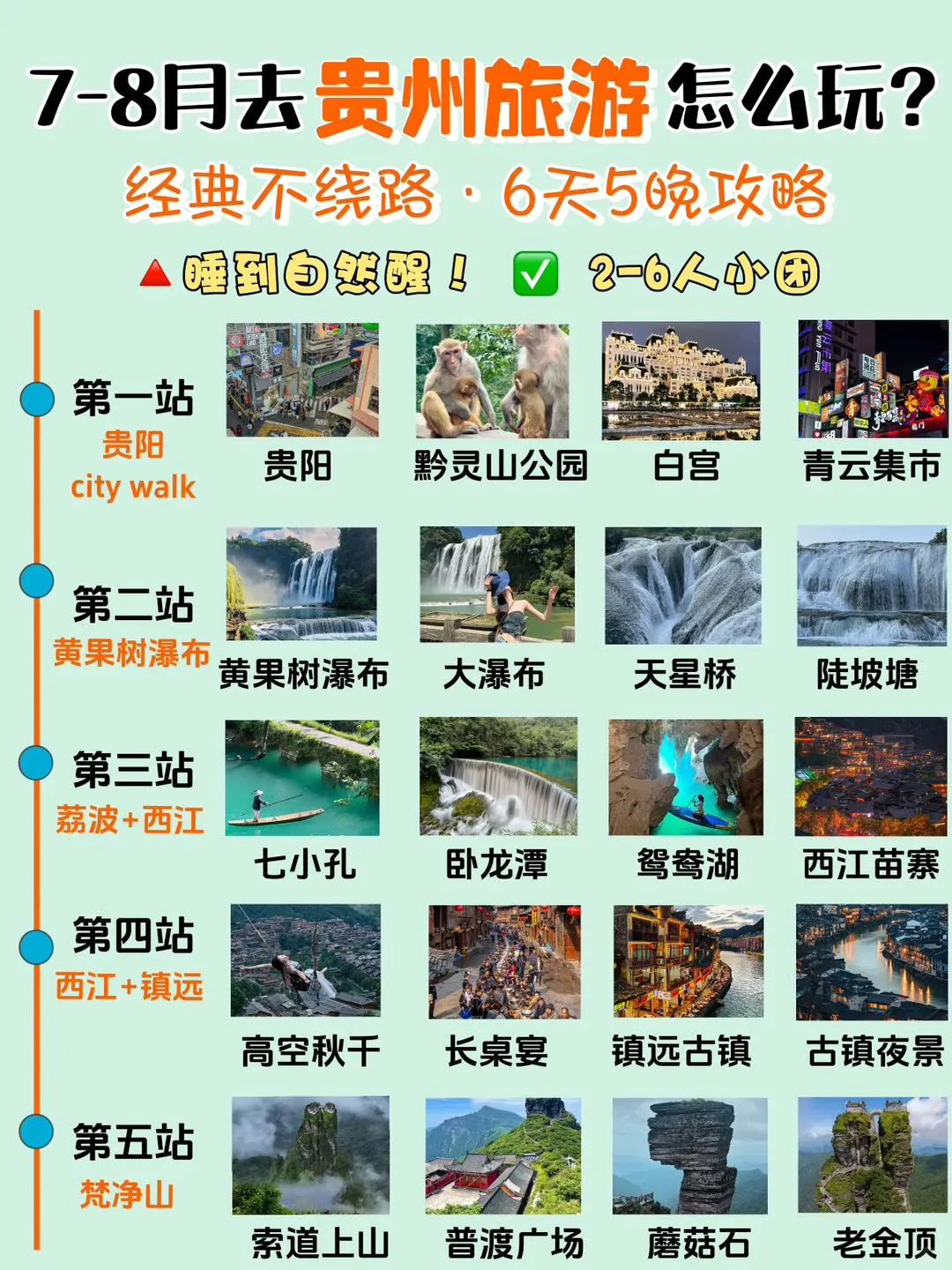 贵州旅游攻略7-8月打开避暑正确方式