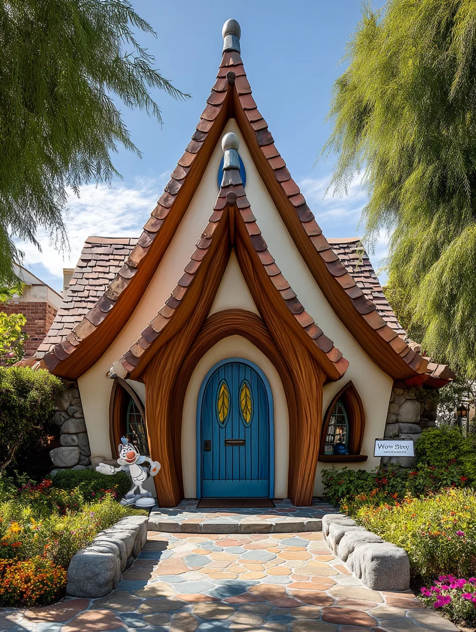 景区里的童话精灵小屋，简直太梦幻了！