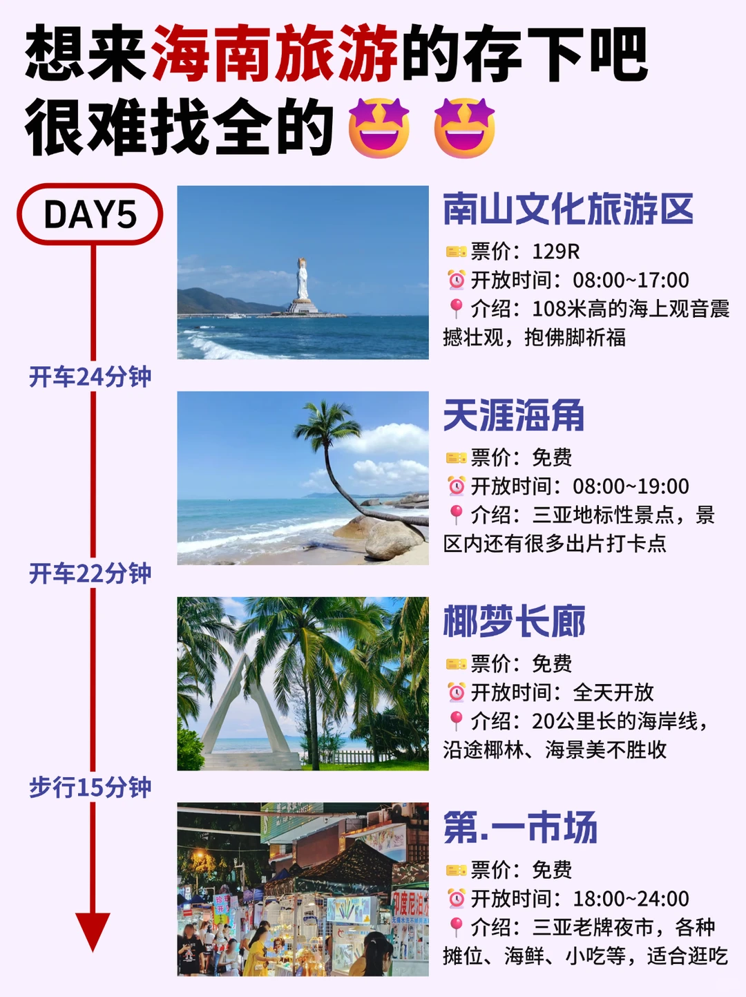 海南旅游攻略✅五天四晚顺路版，抄作业