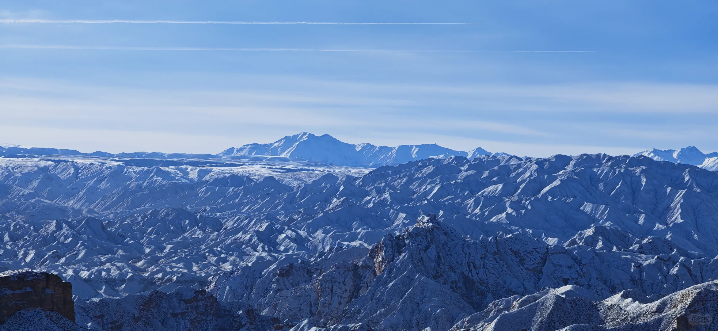 冰沟丹霞|初雪*暖阳