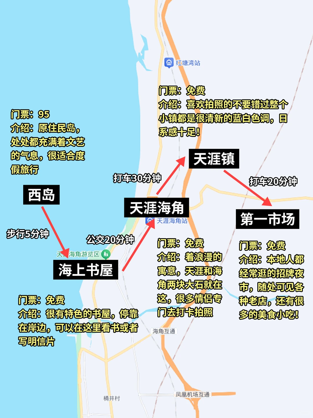 三亚3天2晚…保姆级攻略🥹看这一篇就够了‼️