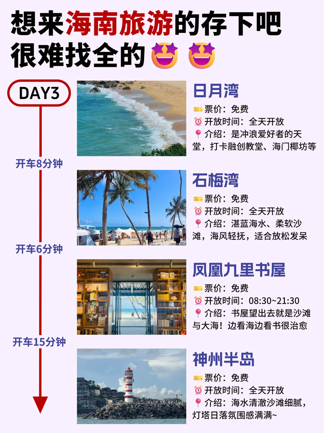 海南旅游攻略✅五天四晚顺路版，抄作业